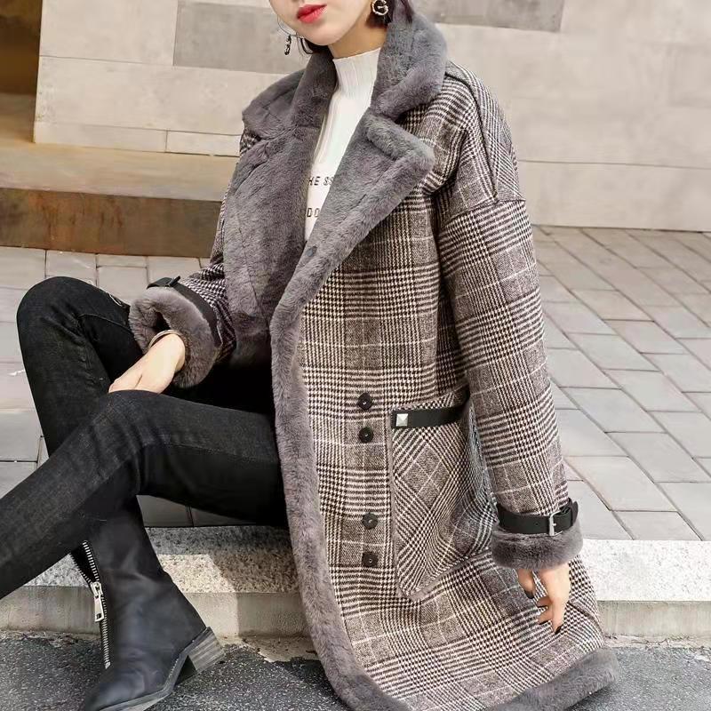 Wool Coat Peacoat - Casaco Feminino de Inverno 2026 Quente