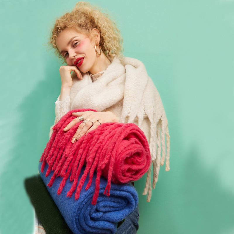 Cashmere Pashmina Wrap - Marca de designer feminino inverno cachecol