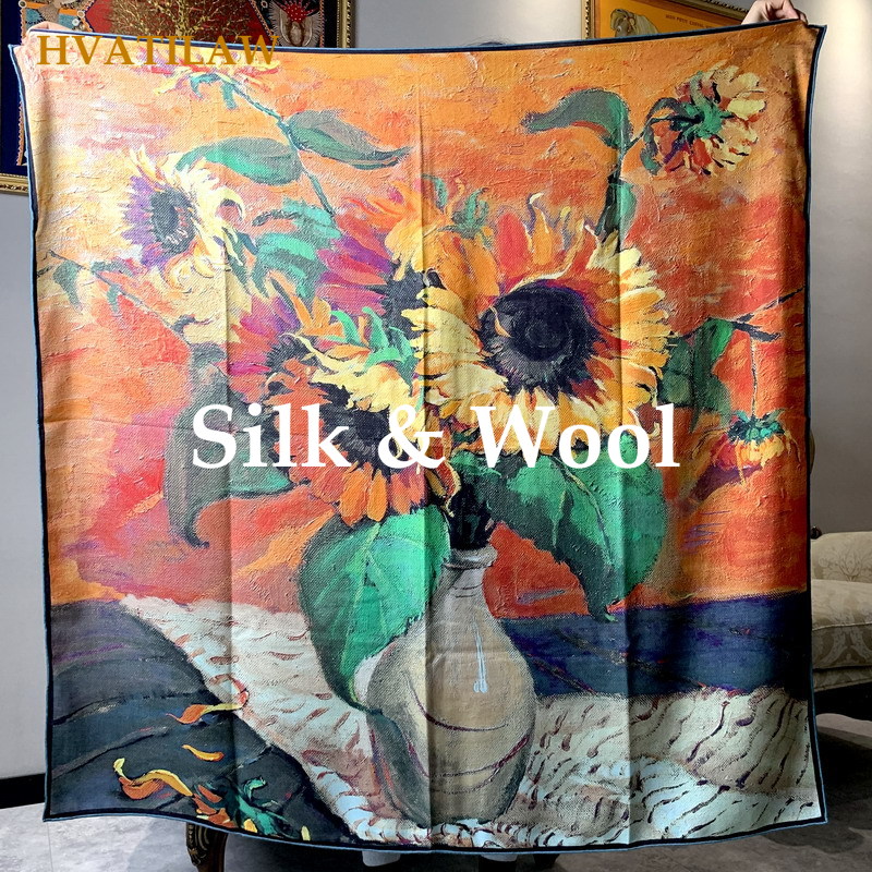 Shawl Wrap Winter - Lenço Elegante 30% Seda 70% Lã
