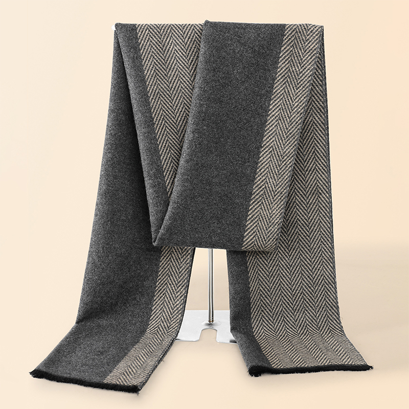 Wool Scarf Men - Luxo inverno masculino cachecol xale quente