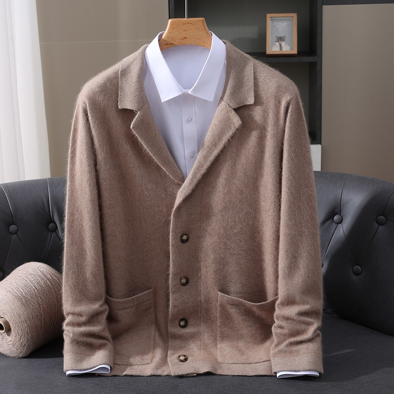 Novo cardigan de lã de vison m - Wool Coat Peacoat avaliação e preço