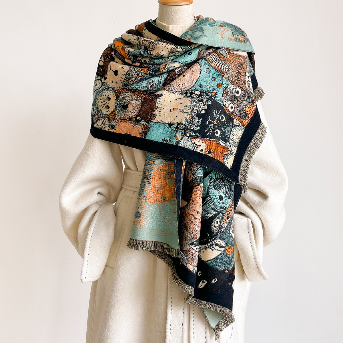 Cachecol Feminino de Imitação  - Cashmere Pashmina Wrap avaliação e preço