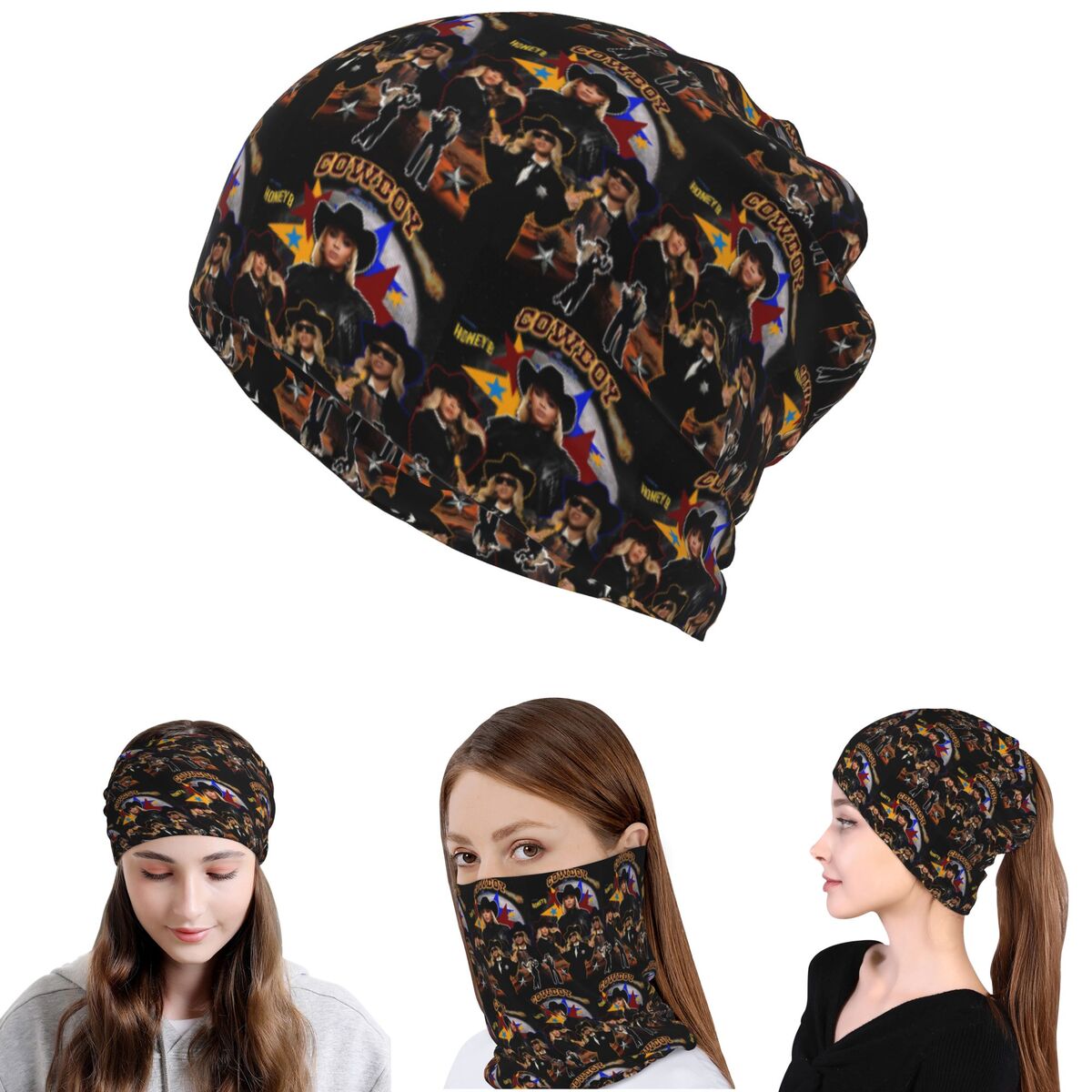 Cowboy Carter Beyonce Novo Álb - Knit Beanie Hat Warm avaliação e preço