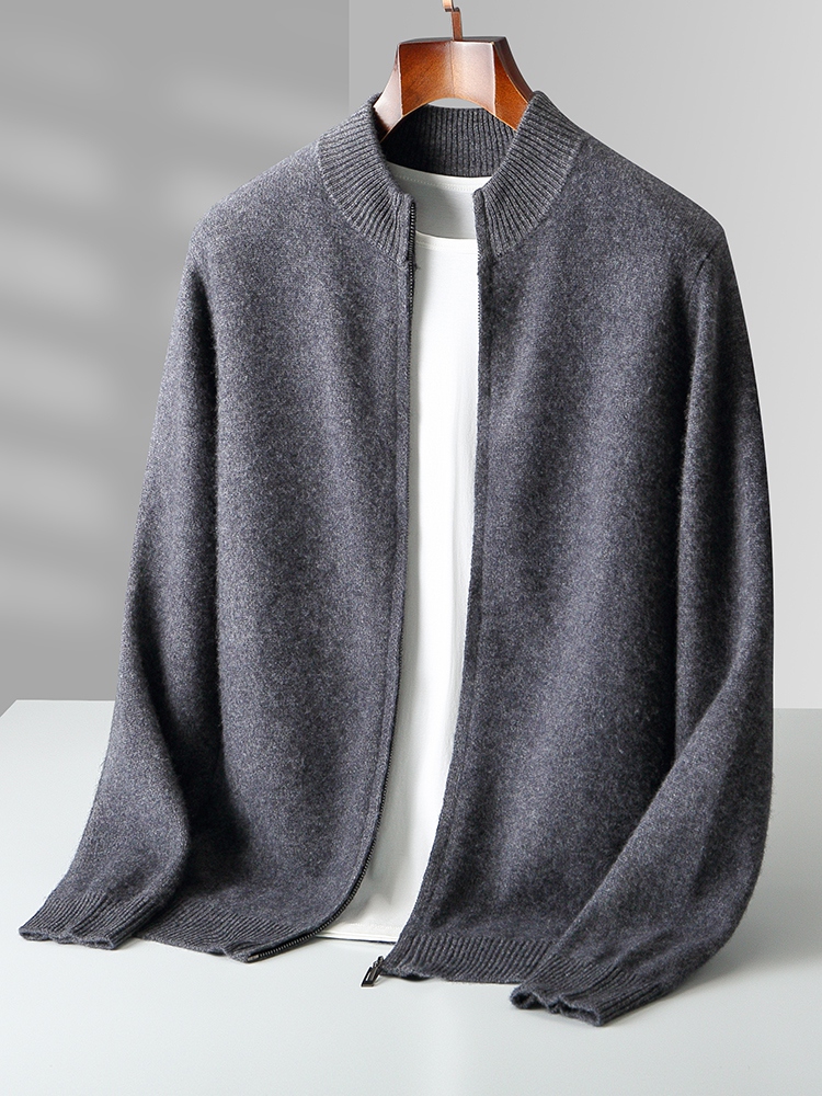 100% Merino Wool Men's Knitwea - Wool Coat Peacoat avaliação e preço