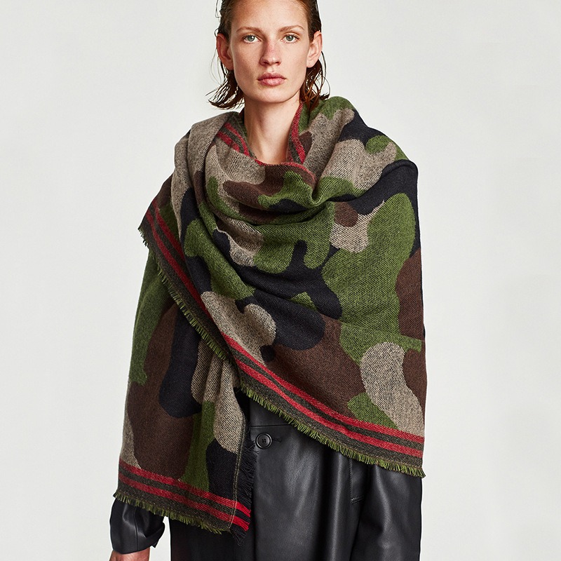 Lenço de caxemira com estampa  - Cashmere Pashmina Wrap avaliação e preço