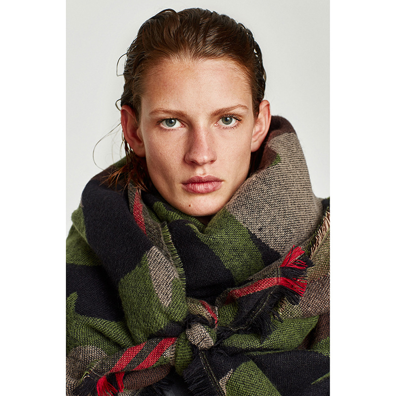 Lenço de caxemira com estampa  - Cashmere Pashmina Wrap avaliação e preço