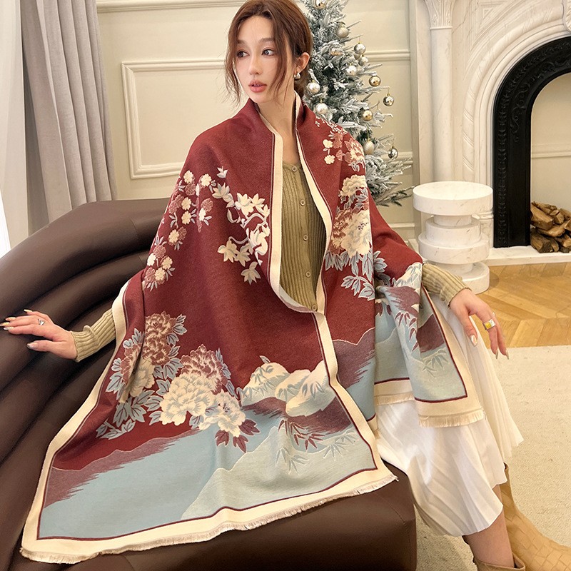Moda inverno novo quente cashm - Cashmere Pashmina Wrap avaliação e preço