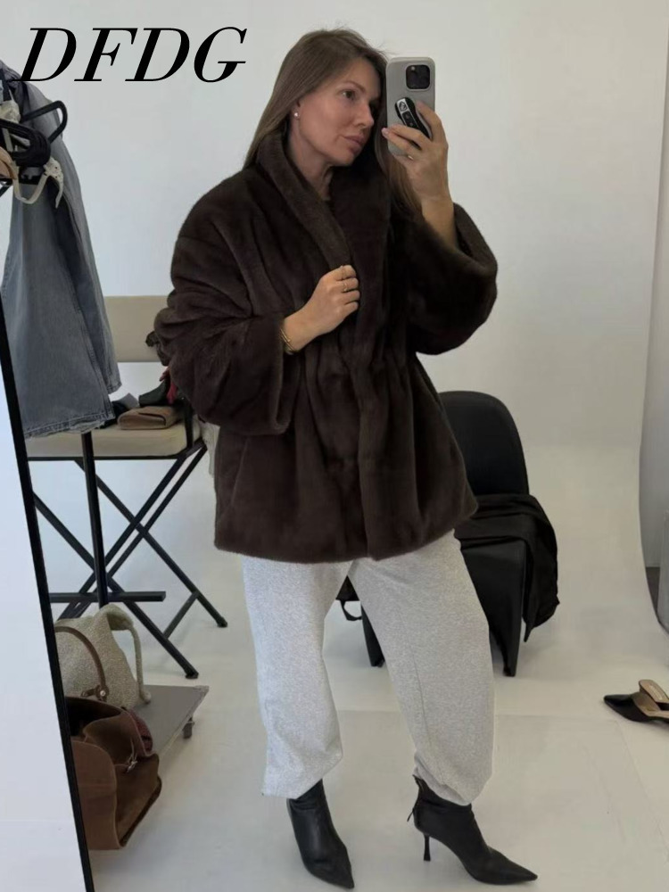 Dfdg feminino 2025 outono inve - Wool Coat Peacoat avaliação e preço