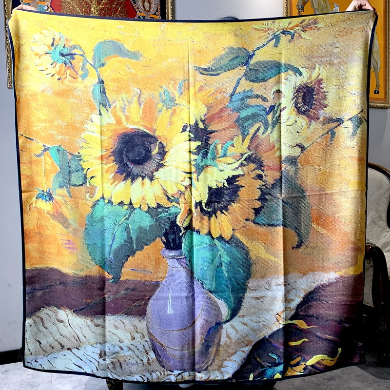Lenço Elegante 30% Seda 70% Lã - Shawl Wrap Winter avaliação e preço