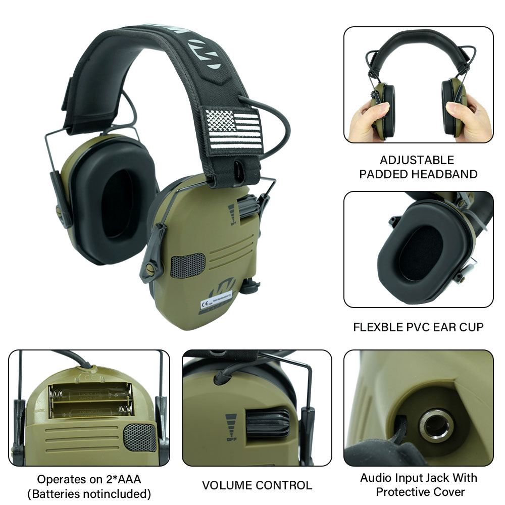 Protetor auricular, protetor a - Earmuffs Foldable avaliação e preço
