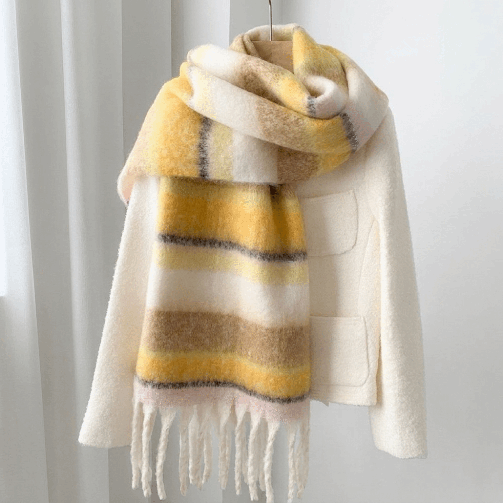 Cachecol Elegante de Lã Mohair - Wool Scarf Men avaliação e preço