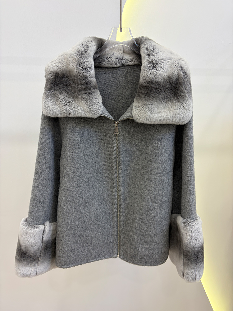 Casaco Feminino de Inverno 202 - Wool Coat Peacoat avaliação e preço